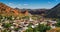 Panorama of Bisbee and Mule Mountains in Arizona