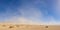 Panorama of Blowing Desert Sandstorm