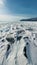 Panorama of the blue hummocks of Lake Baikal at sunset