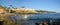 Panorama of Boat Canyon Beach in Laguna Beach, California.