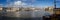 Panorama of Bristol Harbour from the Watershed looking across to the Marina and the Tall Ship Kaskelot