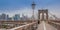 Panorama of Brookyn Bridge in New York City