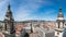 Panorama of Budapest from top of the St. Stephen`s Basilica, Budapest