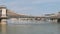 Panorama of Budapest, view of the Chain Bridge over the Danube River, Hungary