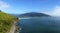 Panorama of California coastline