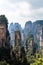 The panorama of the so called â€œblack forestâ€ in Yuanjiajie area in the Wulingyuan National Park, Zhangjiajie, China.