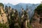 The panorama called â€œgathering soldiersâ€ in Laowuchang area in the Wulingyuan National Park, Zhangjiajie, Hunan, China.