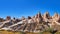 Panorama of Camel rock at Cappadocia Turkey