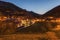 Panorama of Canillo at dawn