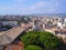 Panorama of Cannes and clock