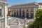 Panorama of Capitoline Museums in city of Rome, Italy