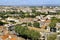Panorama of Carcassonne lower town, France