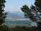 Panorama of Carrara and Apuan Alps with the plain of Marinella seen from Montemarcello