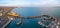 Panorama of Carrickfergus castle and marina