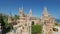 Panorama of Castillo Colomares in the village of Benalmadena, a castle dedicated of Christopher Columbus