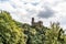 Panorama of the Castle Maus, Germany Rhine River Valley