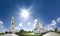 Panorama of Cathedral Square in Holy Trinity Seraphim-Diveevo monastery