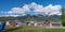 Panorama of the Caucasian mountains of Krasnaya Polyana