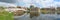 Panorama of the Causeway and Chinese Bridge at Godmanchester