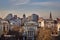 Panorama of the center of PoznaÅ„ with the towers of the royal castle