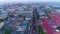 Panorama Centrum Armii Krajowej Street Elk Deszcz Rain Aerial View Poland