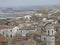 Panorama of a characteristic white village of the north of the Puglia in Italy.