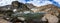 Panorama of Chasm Lake and Longs Peak