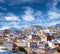 Panorama of Chefchaouen Medina in Morocco, Africa