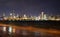 Panorama Chicago at night