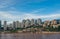 Panorama of Chongqing town on the Yangtze river