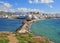 Panorama of Chora town on Naxos