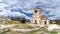 Panorama of The Church Clement and Panteleimon, Plaoshnik at the shore of Ohrid Lake