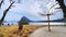 Panorama of Ciani Park and beach on Lake Lugano, Lugano, Switzerland