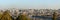A panorama of the city from the Beihai East Gate hill in Jingshan Park, view of the south-eastern part of the city