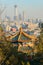 A panorama of the city from the Beihai East Gate hill in Jingshan Park, view of the south-eastern part of the city