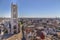 Panorama of the city from the  Belfry of Ghent