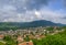 Panorama of the city in the Bulgarian mountains 3