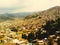 Panorama of the city of Cuzco, the capital of the ancient Inca civilization in Peru