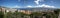 Panorama of the city from a height of Messina