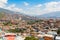 Panorama of the city of Medellin on a sunny day