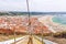 Panorama of the city of Nazare in Portugal