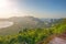 Panorama of the city of Sanya, a view of the city in the highest point, the island of the Phoenix.