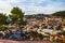 Panorama of the city of Sibenik from St. Michaelâ€™s Fortress.