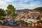 Panorama of the city of Sibenik from St. Michaelâ€™s Fortress.