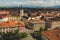 Panorama, city of Sibiu, beautiful historic town in Romania