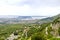 Panorama of city Split from fortress Klis - Croatia