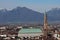 Panorama of the city of vicenza with the Basilica