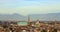 Panorama of the city of vicenza with the great basilica palladiana
