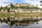 Panorama. City view and Fortress. Chinon. France