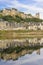 Panorama. City view and Fortress. Chinon. France